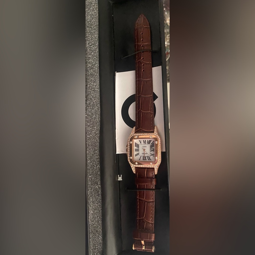 Gossip Gold and Brown Timepiece